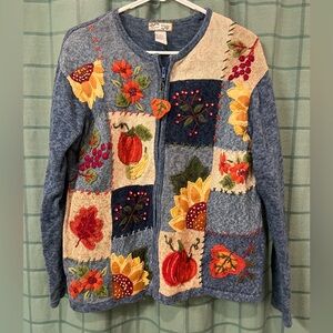 Autumn zip up sweater